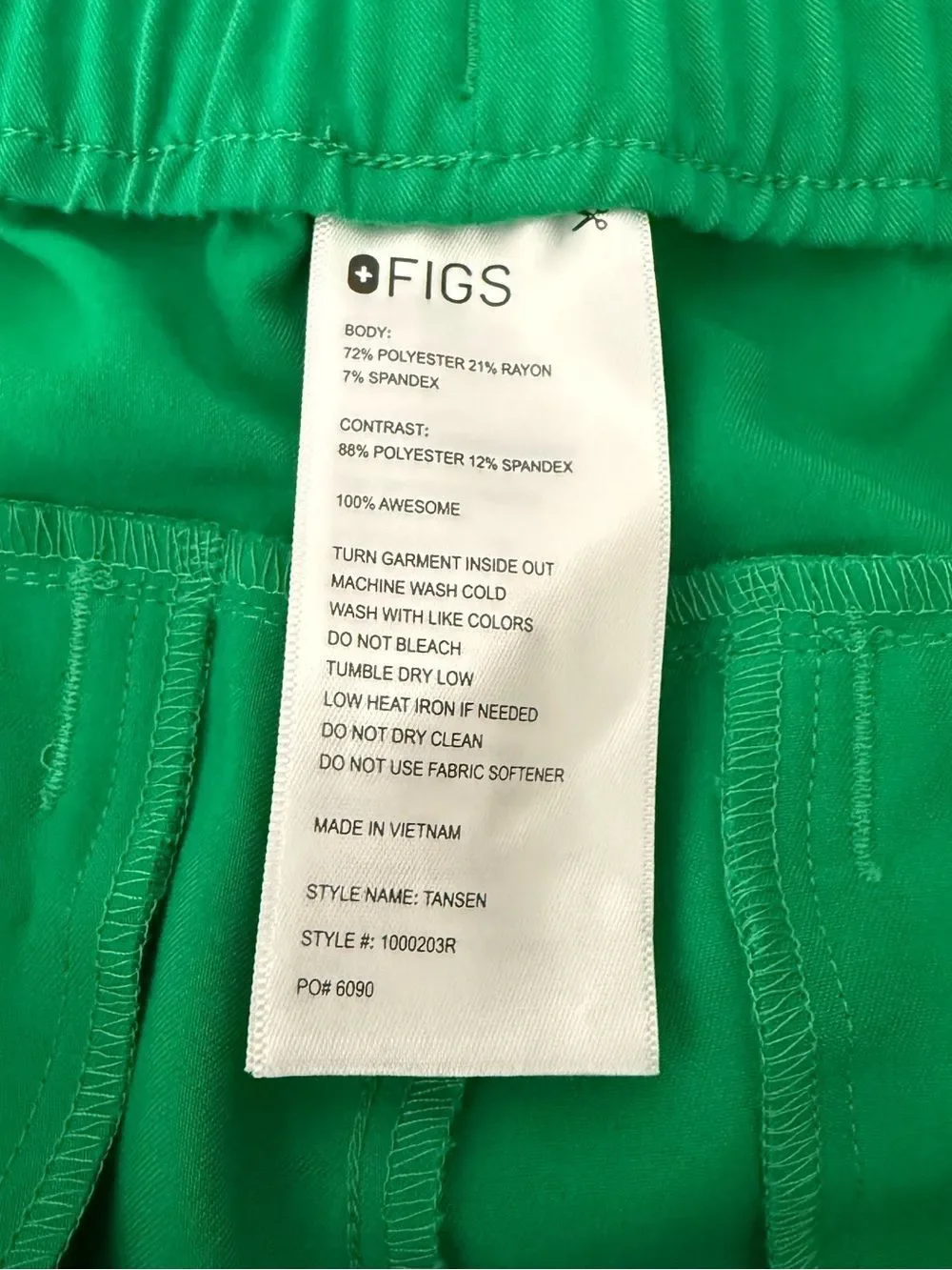 Figs Tansen Jogger Scrubs Pants Mens Sz M Green Medical Doctor PO6090